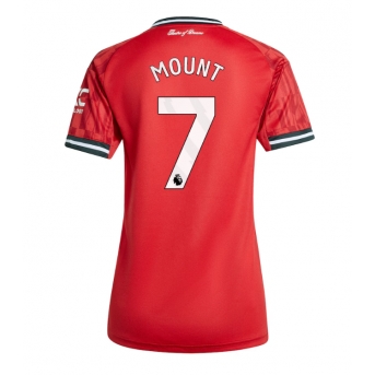 Billige Fotballdrakt Manchester United Mason Mount #7 Replika Hjemmedrakt Dame 2025-26 Kortermet